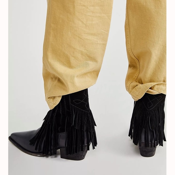 Free People Lawless black fringe boot, brand new - Picture 5 of 12